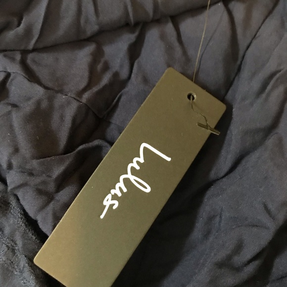 Lulu navy blue dress with lace - Picture 2 of 7